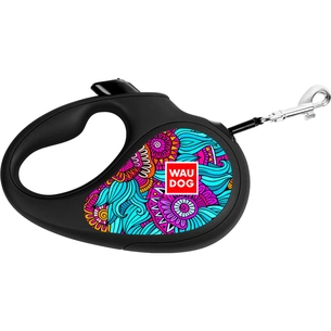 Повідок для собак WAUDOG R-leash Літо світловідбиваюча стрічка S 5 м (8124-0062-01) зображення 1
