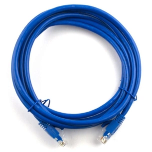 Патч-корд Ritar 10м, RJ-45, Cat.6, CU, мідь, синій (01575) зображення 1
