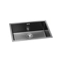 Мийка кухонна GRANADO Under top L STEEL S201 black (GS09201B) - зменшене зображення 2