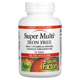 Мультивітамін Natural Factors Супер-Мультивітамін, без заліза, Super Multi, 90 таблеток (NFS-01508) зображення 1