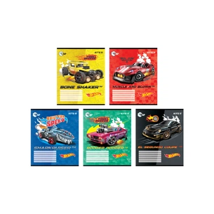 Зошит Kite Hot Wheels 12 аркушів, клітинка (HW24-232) зображення 1