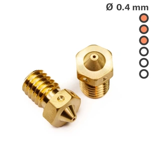 Хотенд (Сопло) Prusa Nozzle V6 0.4 mm (NZLV6/0.4MM) зображення 1