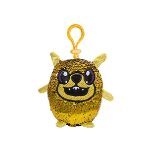 М'яка іграшка Shimmeez з паєтками S2 Енергійний Мопс на кліпсі 9 см (SH01052P) зображення 1