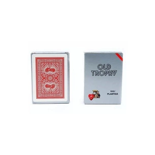 Гральні карти Modiano Old Trophy Moto 100 Plastic (red) (00462) зображення 1