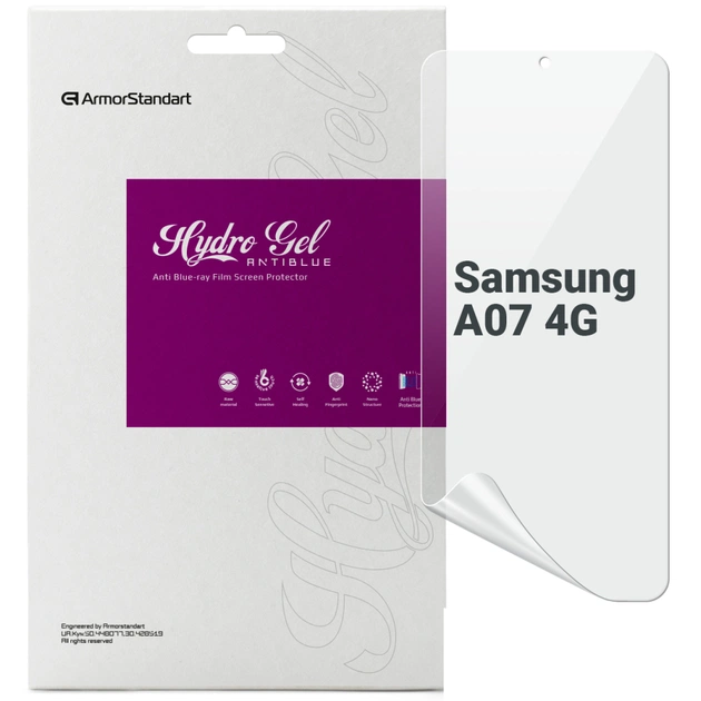 Плівка захисна Armorstandart hydrogel Anti-Blue Samsung A07 4G (ARM86501) - изображение 1