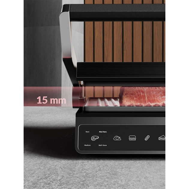 Электрогриль Polaris PGP 7002 Optimal Temp Silver - изображение 9