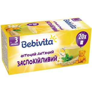 Дитячий чай Bebivita заспокійливий 30 г (4820025490770) изображение 1