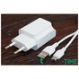 Зарядний пристрій XO 2xUSB + cable USB-C white (XO-L35-TC) - зменшене зображення 4