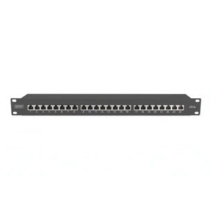 Патч-панель 19" 24xRJ-45 STP cat.6a, 1U, black Digitus (DN-91624S-EA-B) зображення 1