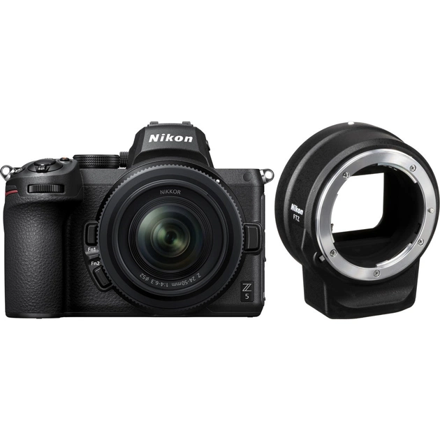 Цифровий фотоапарат Nikon Z5 + 24-50mm F4-6.3 + FTZ Adapter Kit (VOA040K003) - зображення 1