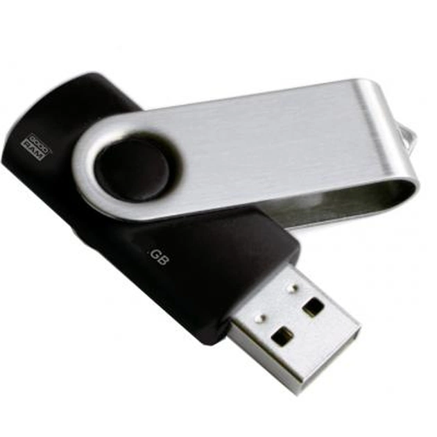 USB флеш накопичувач Goodram 4GB Twister Black USB 2.0 (PD4GH2GRTSBK) - изображение 1