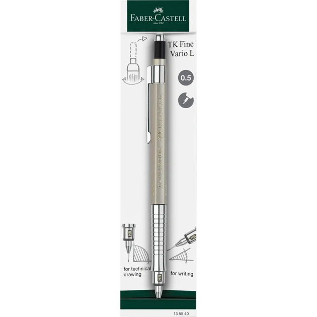 Карандаш механический Faber-Castell TK-Fine VARIO L Champagne Gold, диаметр 0,5 мм (32528) - изображение 1