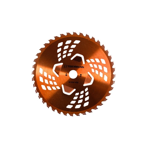 Ніж для тримера Tekhmann диск 255х25.4 мм 40 ТВС зубців, 4 підрізні лопасті (40034458) - picture 1