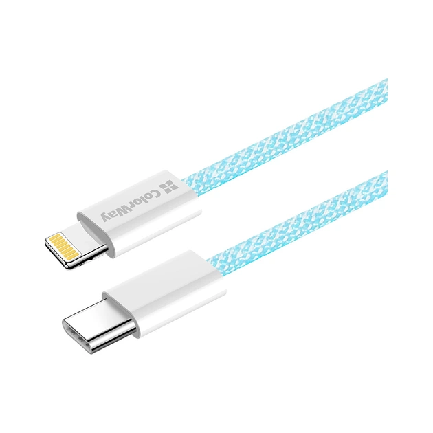 Дата кабель USB-C to Lightning 1.0m 27W blue ColorWay (CW-CBPDCL061-BL) - picture 4