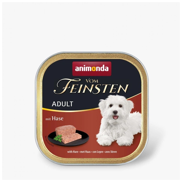 Консервы для собак Animonda Vom Feinsten Adult with Rabbit 150 г (4017721826617) - изображение 1