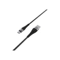 Дата кабель USB 2.0 AM to USB-C 1.0m 2.4A nylon BX32 black BOROFONE (6931474710451) - уменьшенное изображение 2