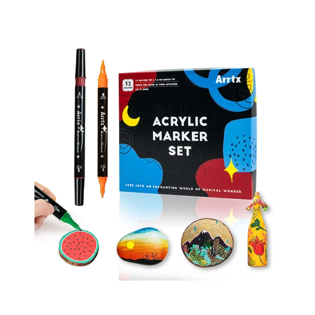 Художній маркер Arrtx акрилові AACM-03-32, 32 кольори (LC302802) - picture 11