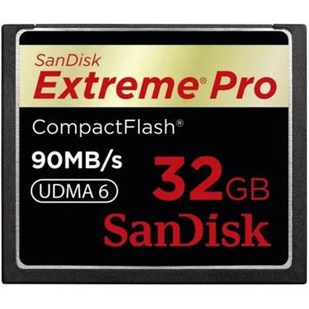 Карта пам'яті SanDisk 32Gb Compact Flash eXtreme Pro (SDCFXP-032G-X46/SDCFXPS-032G-X46) - зображення 1
