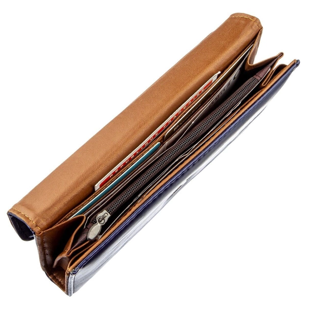 Кошелек Kivi Из гладкой экокожи Синий (19068) - изображение 3