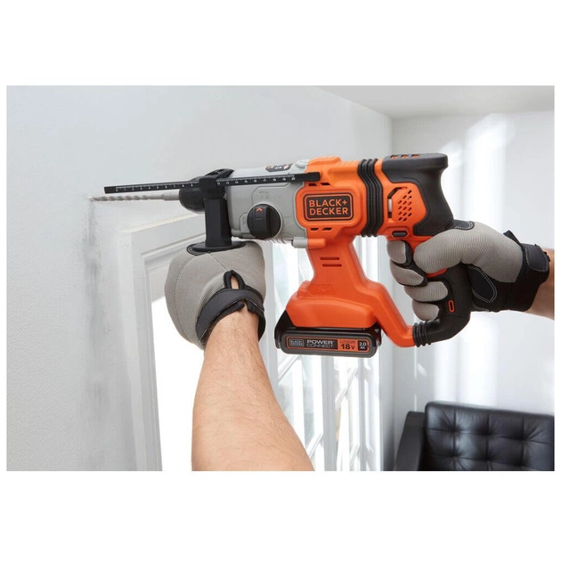 Перфоратор Black&Decker SDS-Plus,18 В, 1.2 Дж, 3 режими, 2.6 кг (без АКБ та ЗУ) (BCD900B) - picture 5