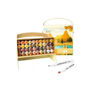 Художній маркер Arrtx Спиртові Alp ASM-02YL 40 кольорів Жовтий тон шкіри шкіри (LC302185) picture 1