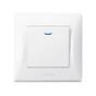 Вимикач Videx BINERA 1кл з підсвічуванням білий (VF-BNSW1L-W) - уменьшенное изображение 2