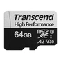 Карта пам'яті Transcend 64GB microSDXC class 10 UHS-I U3 A2 (TS64GUSD340S) - зменшене зображення 2
