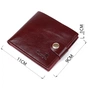 Портмоне Shvigel Шкіряне Вишневе (16463) - зменшене зображення 3
