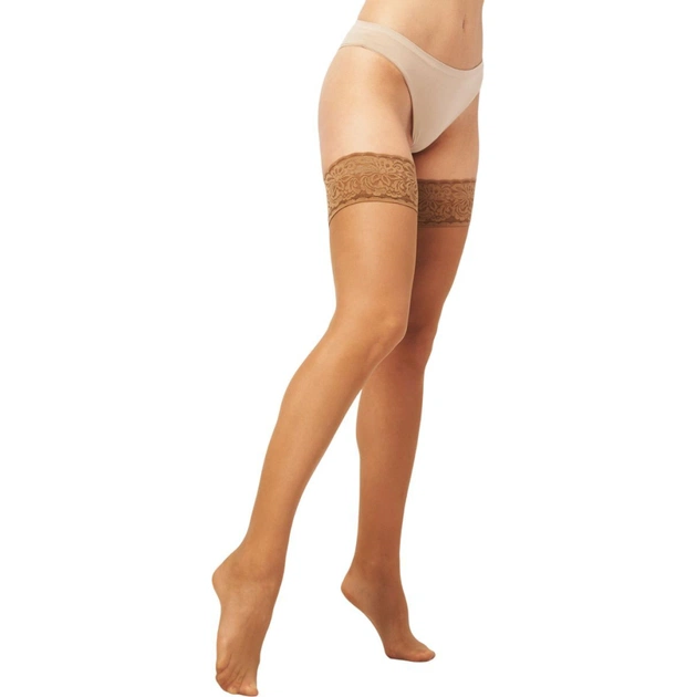 Чулки Siela Stay Up 40 Den Caramel - 3/4 (4823102986753) - изображение 3
