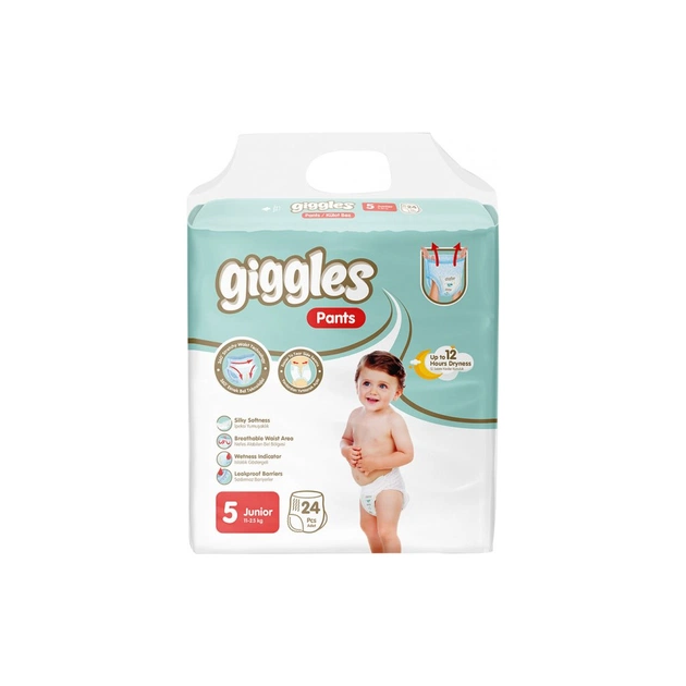 Підгузки Giggles junior 11-25 кг 24 шт (8680131205158) - зображення 1
