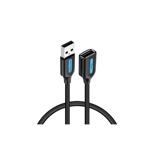 Дата кабель USB 2.0 AM/AF 1.5m black Vention (CBIBG) изображение 1