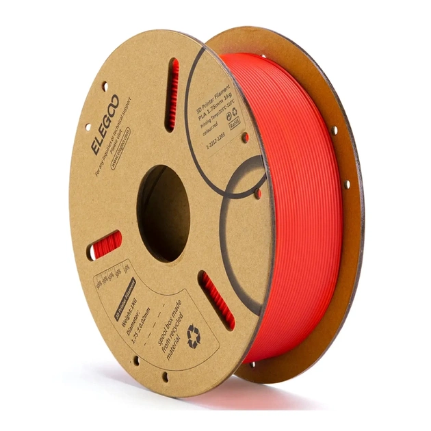 Пластик для 3D-принтера ELEGOO PLA 1кг, 1.75мм, red (50.203.0043) - изображение 1