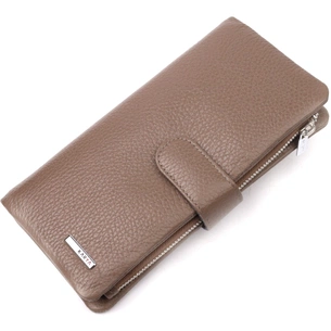 Портмоне Karya З натуральної шкіри Бежеве (20998) зображення 1