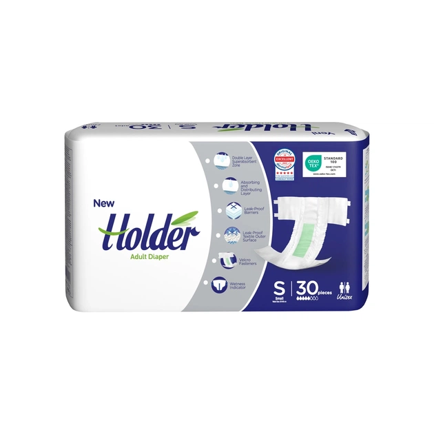Підгузки для дорослих Holder Adult Diapers S Small 30 шт (8697405345328) - зображення 1