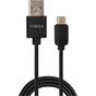 Дата кабель USB 2.0 AM to USB-C 1.0m 3A 18W PVC black Vinga (VCPUSBTC3ABK) - уменьшенное изображение 1