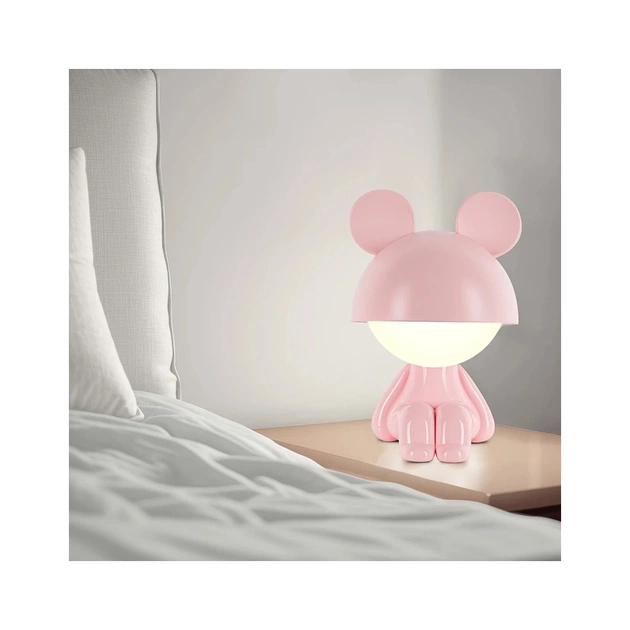 Нічник Kite Світильник LED з акумулятором Cute Mouse, рожевий (K25-316-2-2) - picture 5