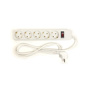 Мережевий фільтр живлення PowerPlant 1.8 м, 5 розетoк, евростандарт (JY-1056/1.8) (PPSA10M18S5) зображення 1