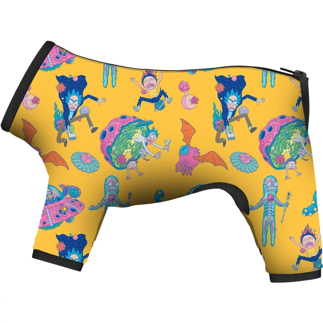 Дощовик для тварин Collar WAUDOG Clothes "Рік і Морті 3" S32 В 47-50 см, З 35-38 см (5332-0282) - зображення 1