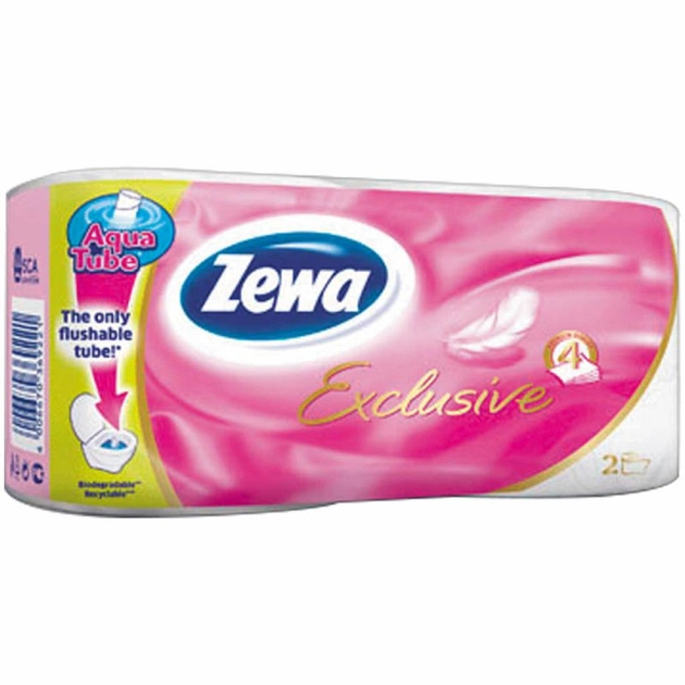 Туалетний папір Zewa Exclusive 4-шаровий 2 шт (4006670369221) - изображение 1