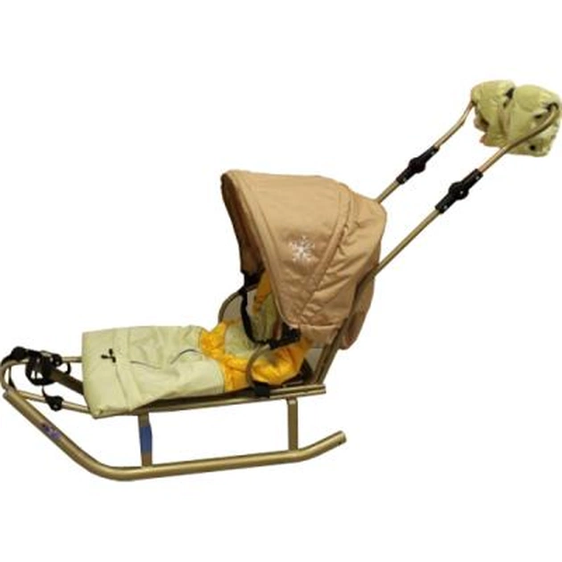 Санки Anmar Active бронзовые с лимонно-желтым (16740) - зображення 1