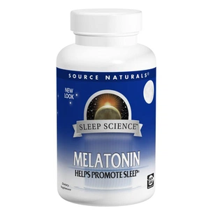 Амінокислота Source Naturals Мелатонін 1 мг, Смак Апельсину, Sleep Science, 100 таблеток (SNS-00706) зображення 1