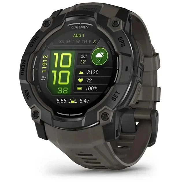 Смарт-годинник Garmin Instinct 3, Tactical, AMOLED, 50mm, Black, GPS (010-03020-50) - зображення 1