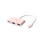 Концентратор J5create USB-C 3-in-1 1xHDMI + 1xUSB 3.2 + 1xUSB-C PD100W pink (JCA379ER-N) - зменшене зображення 1