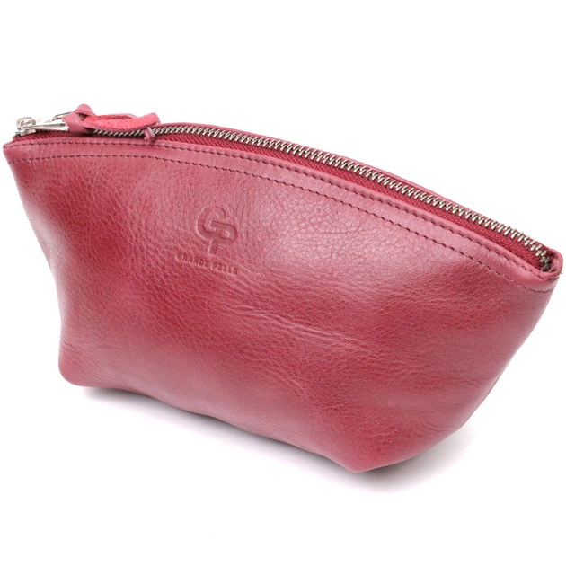 Косметичка Grande Pelle Шкіряна Бордова (16792) - зображення 1
