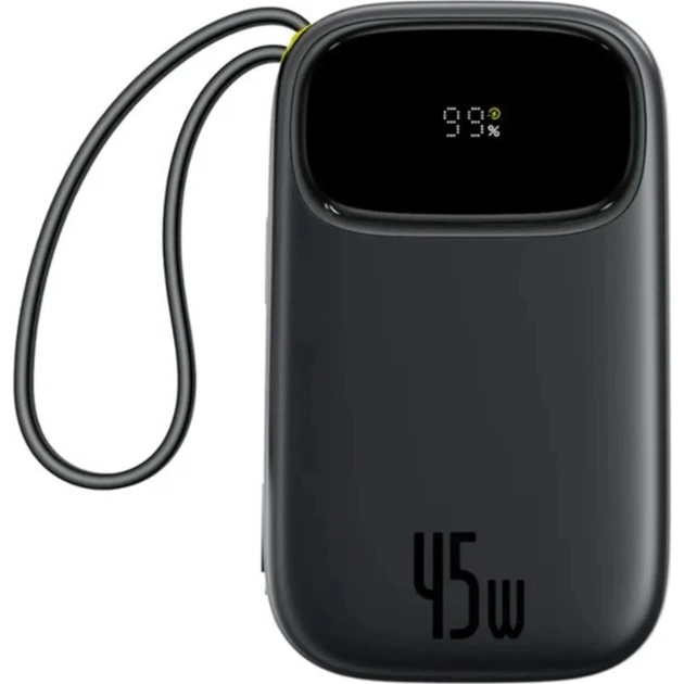 Батарея універсальна Baseus EnerFill FC31 Qpow 3 20000mAh 45W PD/3.0 QC/4.0 Black (E0028D00) - зображення 1