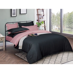 Постільна білизна MirSon Satin Stripe 30-0021 + 30-0007 Esandiora 160х220 Сімейний (2200005267721) зображення 1