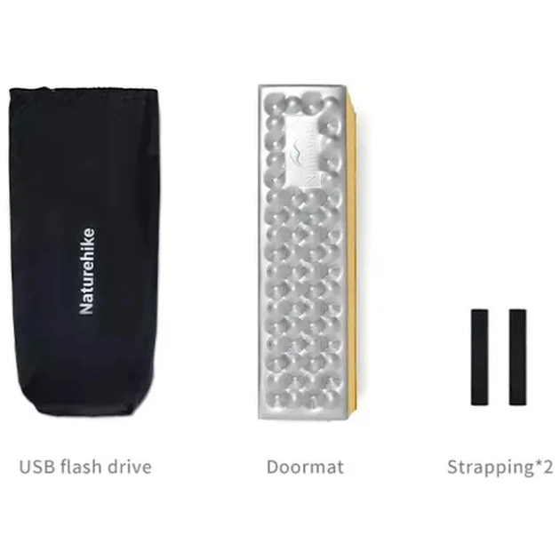 Туристичний килимок Naturehike IXPE CNK2550WS030, алюмінієва плівка, 18 мм, медово-золотий (6977465868190) - picture 5