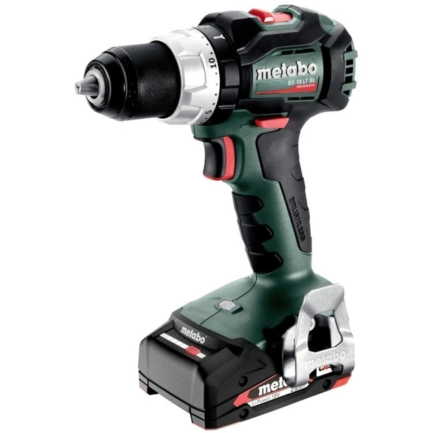 Шуруповерт Metabo BS 18 LT BL 18В, 2х2Ah, 34·75Нм, 0-600·0-2100 об/хв, 1.6кг (602325550) - изображение 1