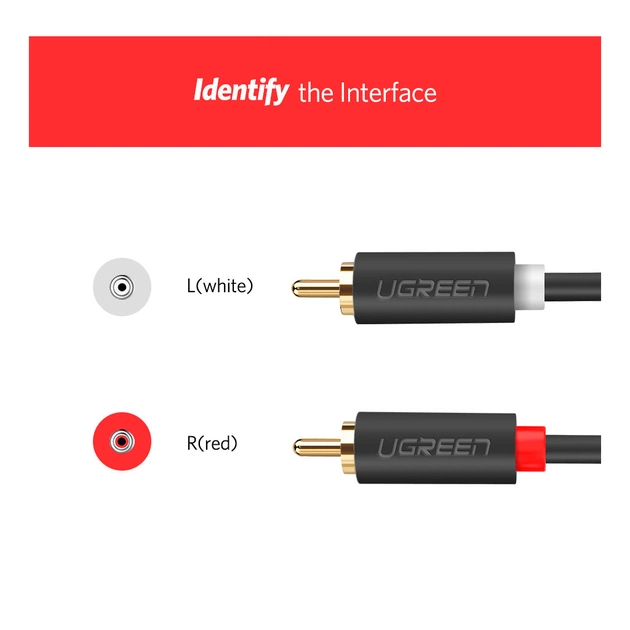 Кабель мультимедійний 2xRCA M to 2xRCA M 3.0m AV104 black Ugreen (10519) - picture 9