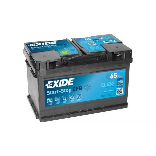 Аккумулятор автомобильный EXIDE START-STOP EFB 65A (EL652) - изображение 1